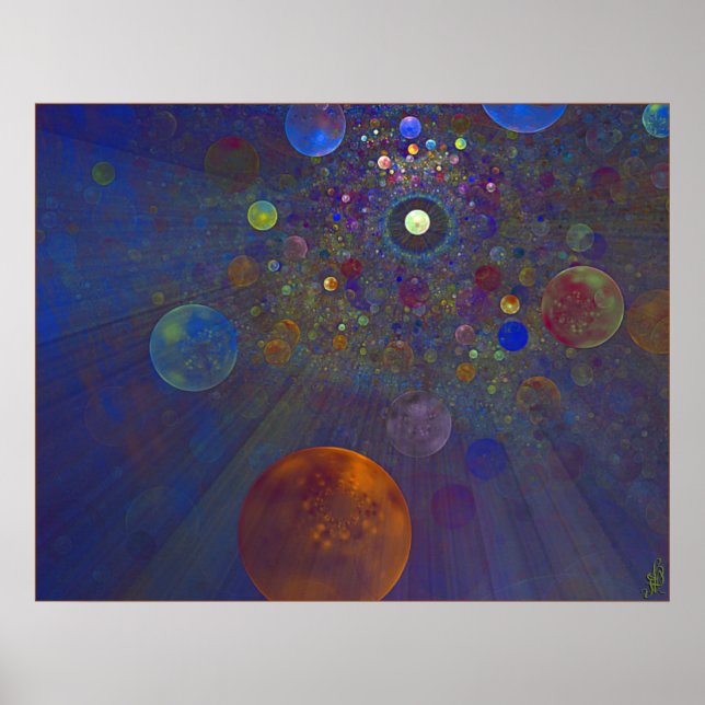 Poster Autre univers de l'art Abstrait (Devant)