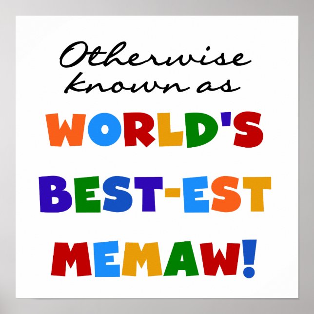 Poster Autrement connu comme Meilleur-est Memaw du monde (Devant)