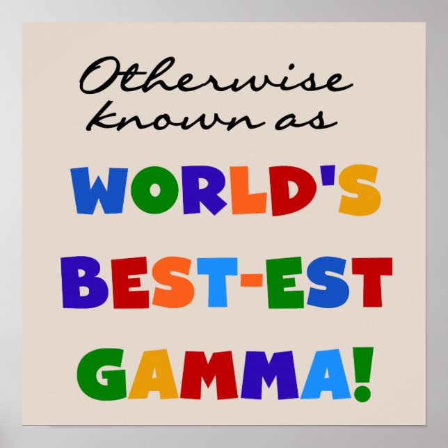Poster Autrement connu en tant que cadeaux du gamma (Devant)
