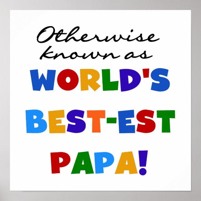 Poster Autres Meilleurs Tshirts et cadeaux Papa (Devant)