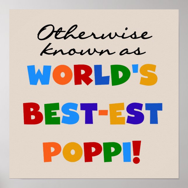 Poster Autres T-shirts et cadeaux Poppi les plus connus (Devant)