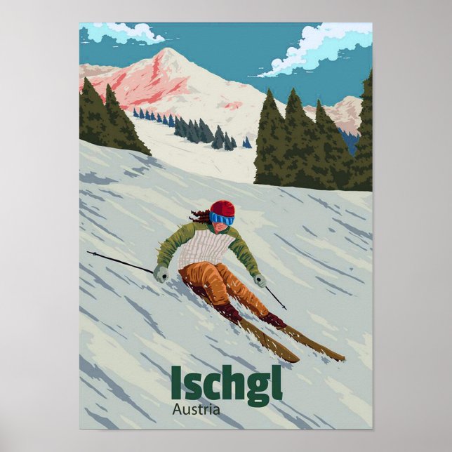 Poster " Autriche : 2000/aujourd'hui Tirol - ISCHGL (Devant)