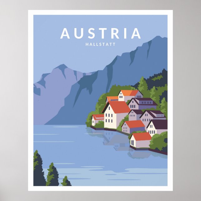 Poster Autriche Hallstatt (Devant)