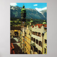 Autriche, Innsbruck, Tyrol, Toit d'or, vieille vil