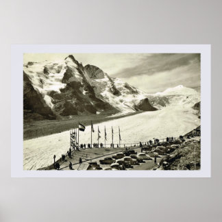 Poster Autriche vintage, Grossglockner