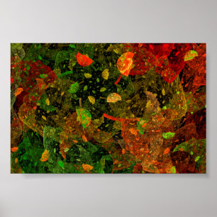 Poster Autumn colorful decorative design