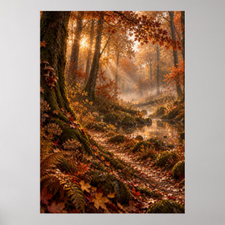 Poster Autumn in the Fourfold Forest