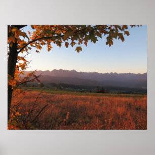 Poster Autumn Tatras sunrise