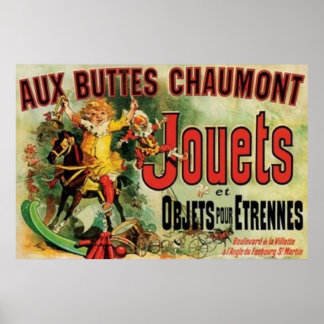 Poster Aux Buttes Chaumont Amis DOMAINE PUBLIC