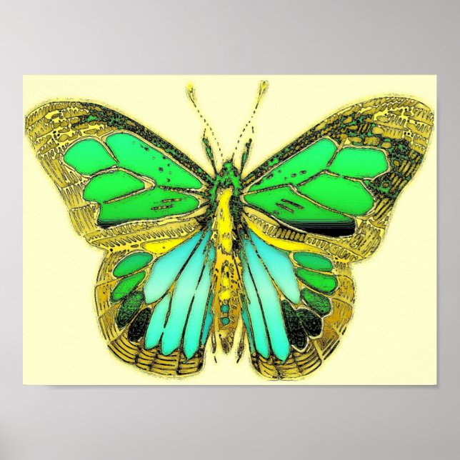 Poster aux papillons (Devant)