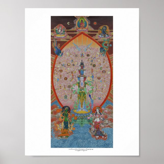 Poster Avalokiteshvara Mille Armés (Devant)
