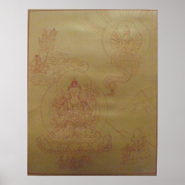 Poster Avalokiteshvara, the Bouddha of Compassion (Devant)