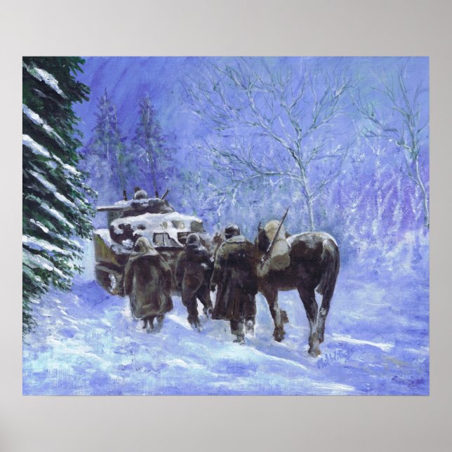 Poster Avance de la 82e division aéroportée (Devant)