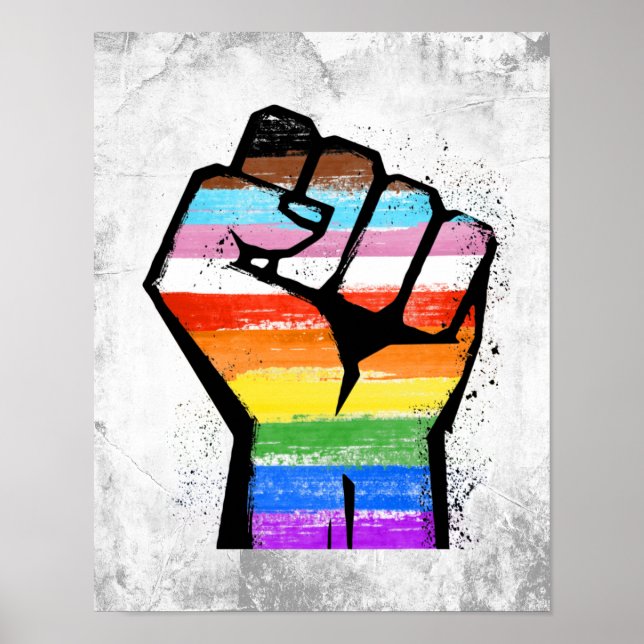 POSTER AVANTAGE DE LA FIERTÉ LGBTQ FIST (Devant)