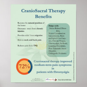 Poster Avantages de thérapie de Craniosacral