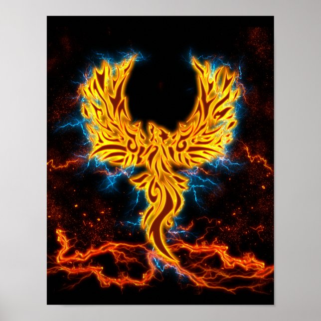 Poster Ave Fenix Golden Lightning wings (Devant)