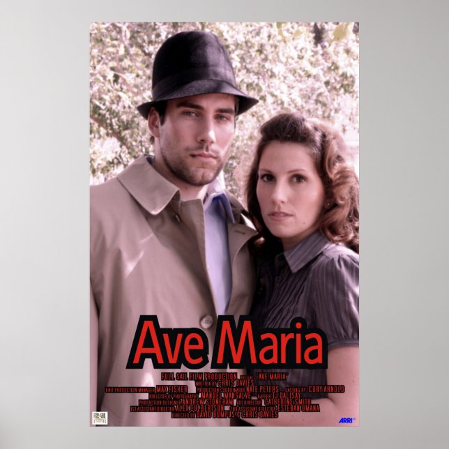 Poster Ave Maria (Devant)