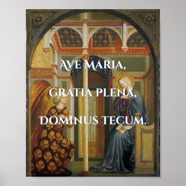 Poster Ave Maria Print (Devant)