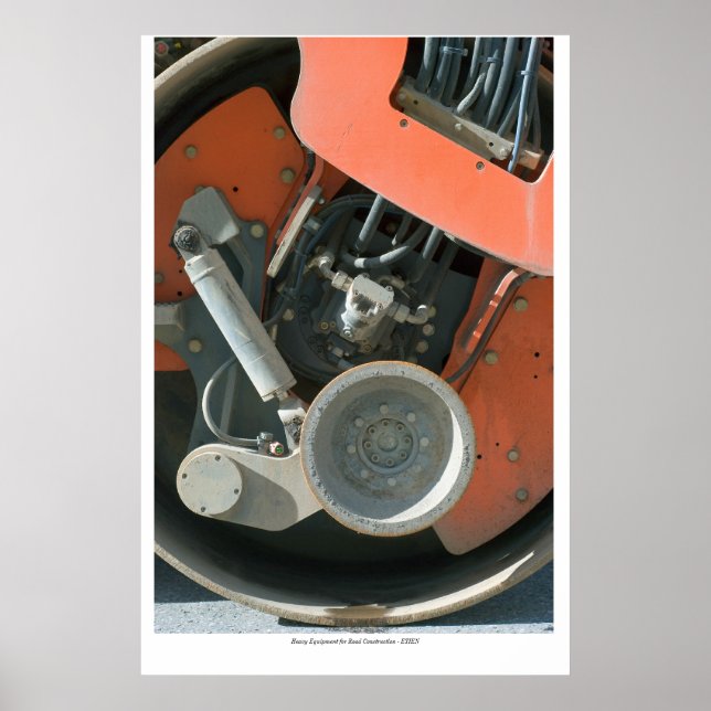 Poster avec abstraction de machine (Devant)