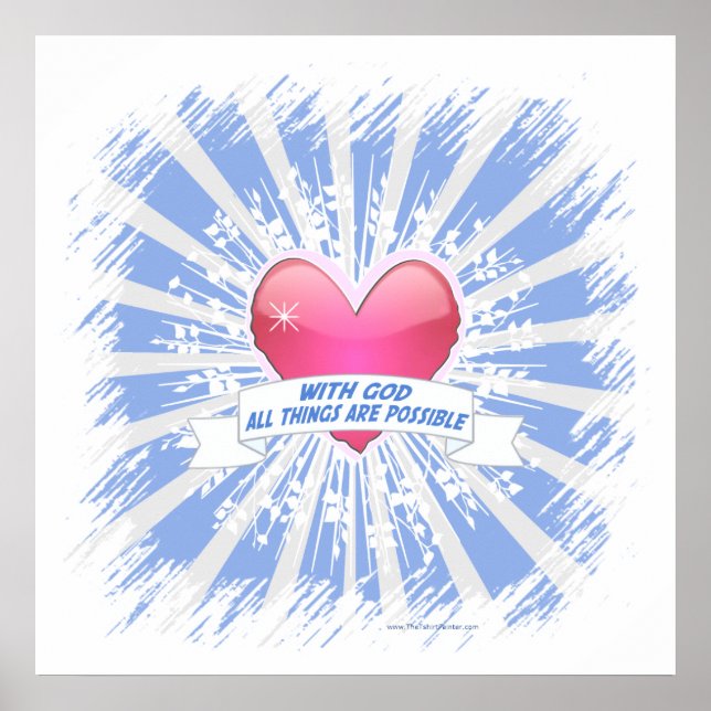 Poster Avec Dieu, tout est possible (Devant)