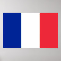 Poster avec Drapeau de France