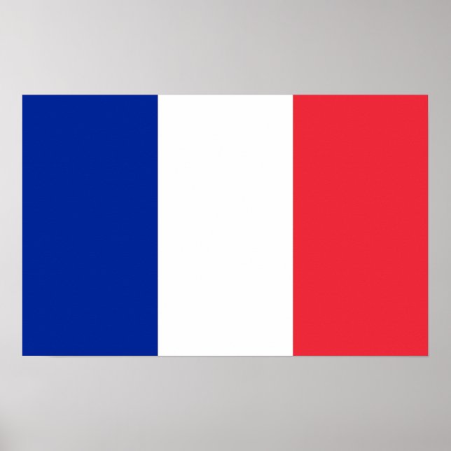 Poster avec Drapeau de France (Devant)