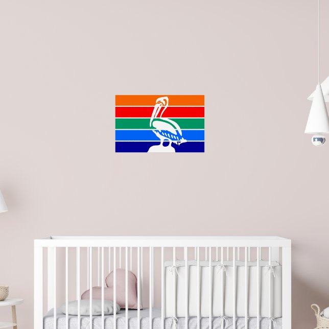 Poster avec Drapeau de Saint-Pétersbourg (Pépinière 2)