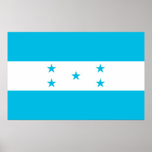Poster avec Drapeau du Honduras