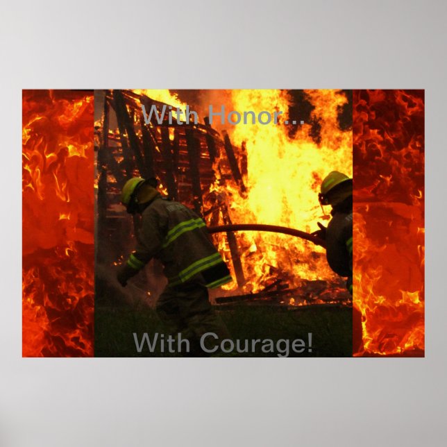 Poster Avec honneur... Avec courage ! (Devant)