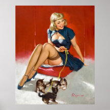Avec Kittens Pin Up