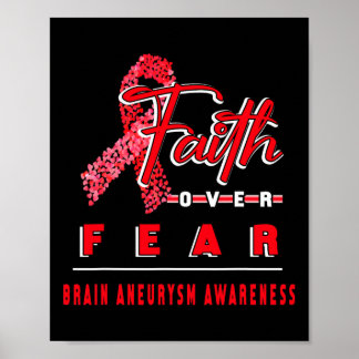 POSTER AVEC L'ANÉURYSME DU CERVEAU LA FOI DE CONSCIENCE T