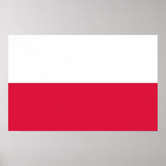 Poster avec le drapeau de la Pologne (Devant)