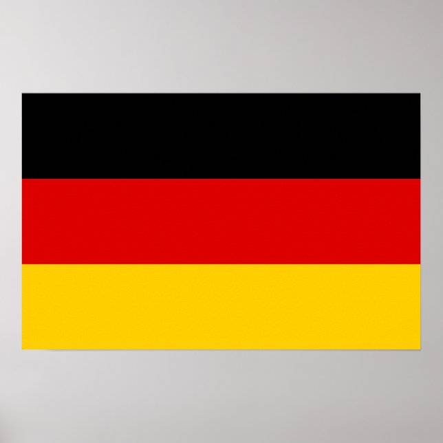 Poster avec le drapeau de l'Allemagne (Devant)