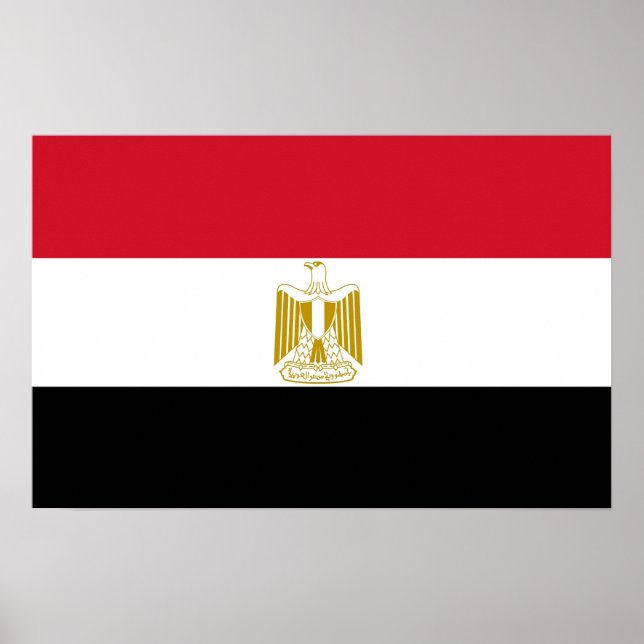 Poster avec le drapeau d'Egypte (Devant)