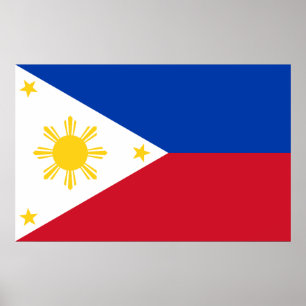 Poster avec le drapeau des Philippines