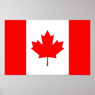 Poster avec le drapeau du Canada