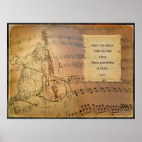 Poster avec le poème de Rumi