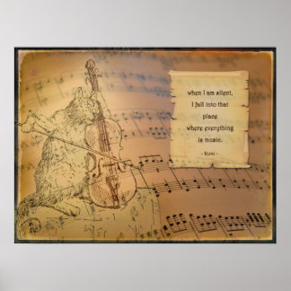 Poster avec le poème de Rumi