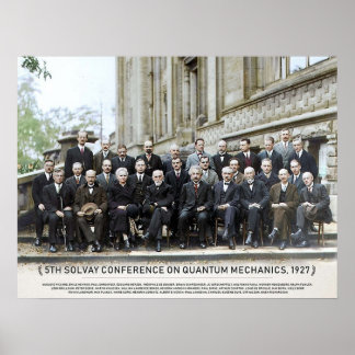 Poster Avec les noms5e Conférence Solvay sur la mécanique
