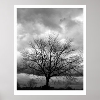 POSTER avec option de mise à niveau "Nuages de tem