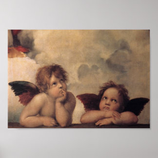 Poster avec peinture d'anges