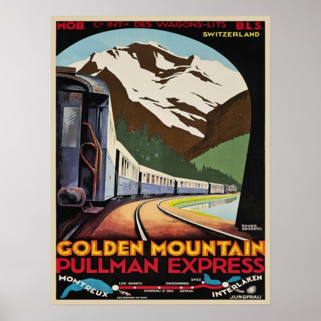 Poster avec stations de ski Vintages Imprimer (Devant)
