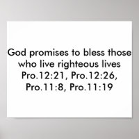 Poster avec versets de la Bible