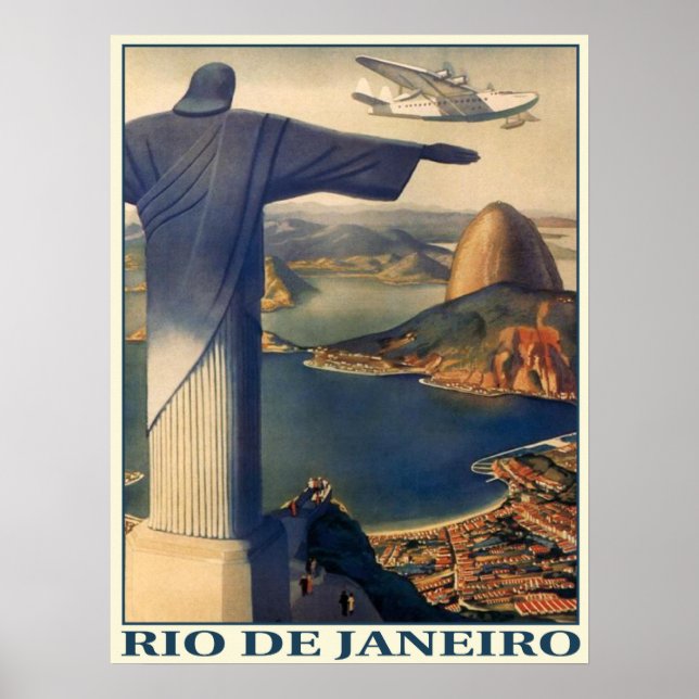 Poster avec Vintage Rio de Janeiro (Devant)