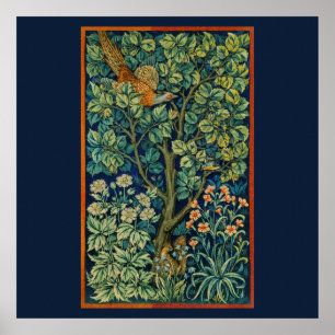 POSTER AVEC WILLIAM MORRIS "PHÉASANT" DESIGN