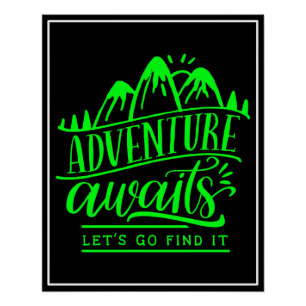 Poster Aventure Attend Allons le trouver