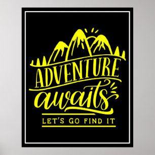 Poster Aventure Attend Allons le trouver