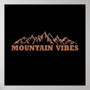 Poster Aventure aux vibrations de la montagne en plein ai