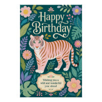 Aventure d'anniversaire de Tigre Rose Sauvage