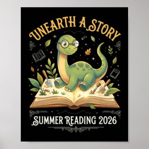 Poster Aventure de lecture Dino été 2026 T